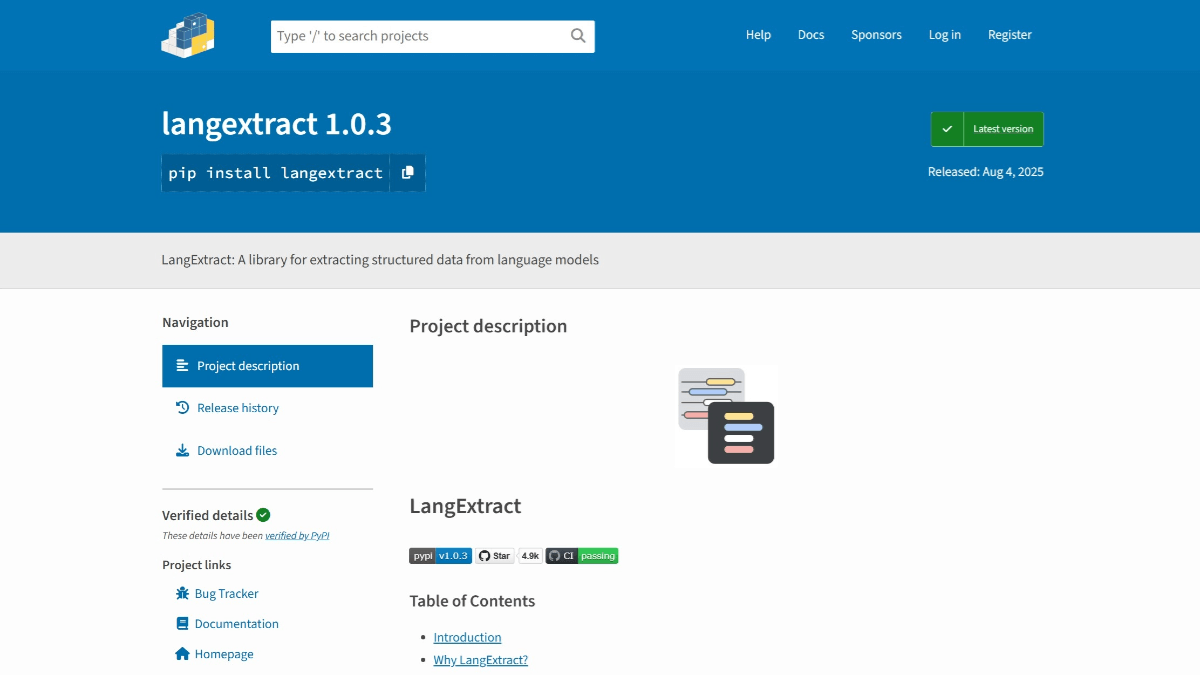 LangExtract - 谷歌开源的结构化信息提取Python库