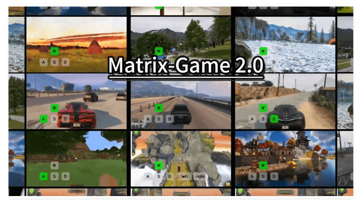 Matrix-Game 2.0 - 昆仑万维SkyWork AI自研的世界模型