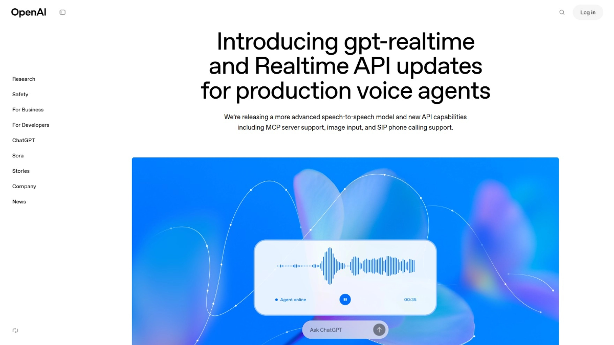 gpt-realtime - OpenAI推出的语音转语音模型