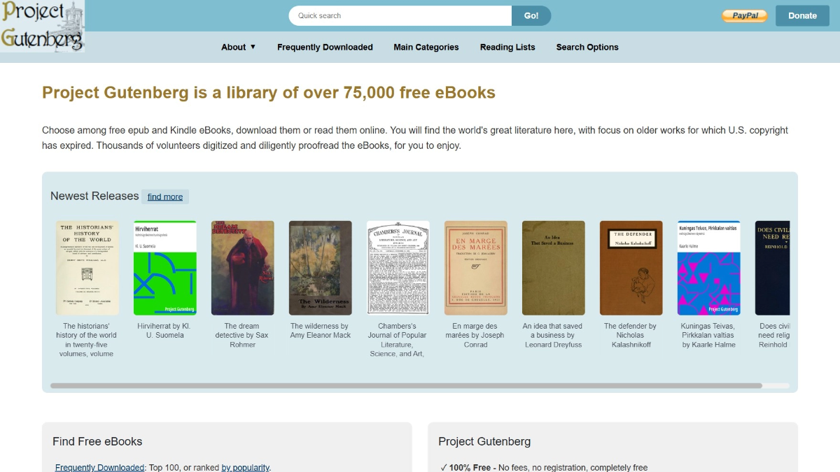 古登堡计划gutenberg