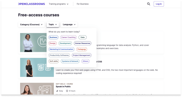OpenClassrooms课程